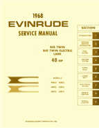 1968 Evinrude Big Twin, Lark 40 HP Outboards Repair Manual P/N 4483