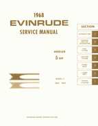 1968 Evinrude 5HP Angler Outboards Repair Manual P/N 4478