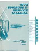 1973 Evinrude Starflite 115HP Outboard Motors Service Manual P/N 4911