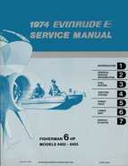 1974 Evinrude 6 HP OMC Outboard Repair Manual P/N 5013