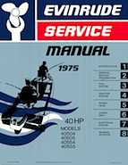 1975 Evinrude 40 HP Outboards Repair Manual, PN 5093