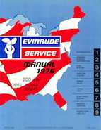1976 Evinrude 200 HP Outboards Repair Manual, PN 5199