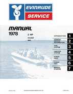1978 Evinrude 2 HP Outboards Repair Manual P/N 5391