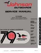 1979 V6 150-235 HP Johnson Outboards Repair Manual P/N JM7910