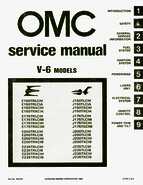1981 Johnson Evinrude V6 150, 175, 200 and 235 HP Outboard models Service Manual, P/N 392076