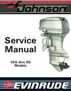 1987 Johnson Evinrude CU Outboards 35A thru 55 Repair Manual P/N: 507616