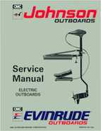 1993 Johnson Evinrude ET Electric Outboards Repair Manual, P/N 508280