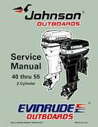 1997 Johnson Evinrude EU 40 thru 55 2Cylinder Repair Manual, P/N 507265