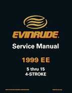 1999 EE Evinrude 5 thru 15 4Stroke Repair Manual, P/N 787022