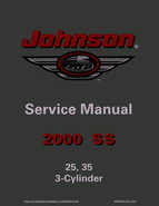 2000 Johnson Evinrude SS 25, 35 3Cylinder outboards Repair Manual P/N 787068