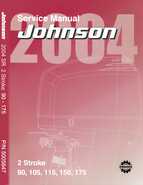 2004 Johnson SR 2stroke 90, 105, 115, 150 and 175HP Service Manual, P/N 5005647