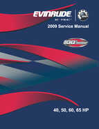 2009 Evinrude ETEC 40, 50, 60, 65 HP Service Manual P/N 5007805