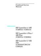 LaserJet 4-5 Series Printers Service Manual