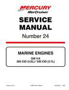 Mercury Mercruiser GM V-8 305 CID / 350 CID Engines Service Manual